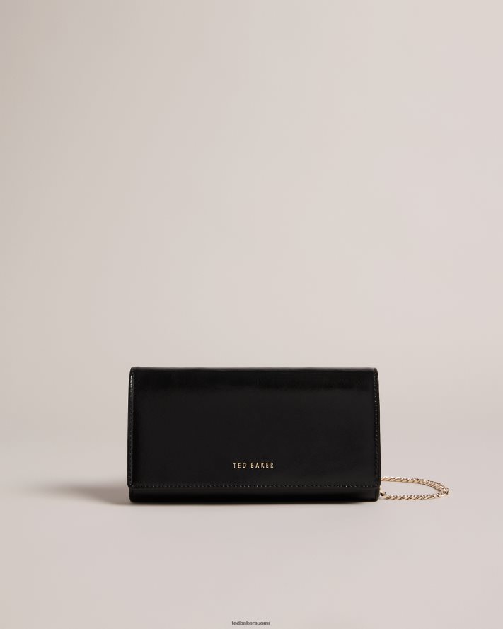 laukut Ted Baker liberta metallinen nahkainen crossbody laukku musta naiset R80RB4817 R80RB4817 Ted Baker Suomi Viehattavat laukut Ted Baker lompakko on laukku joka on seka kaunis etta tilava